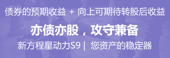 新方程星动力S9 -股债兼得 攻守兼备!